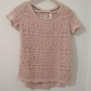 Pink Lace Shirt